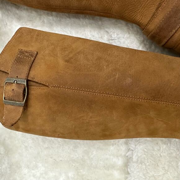 Durango City Charlotte Engineer Tall Leather Boots 14"  in Camel Size 7 - Picture 11 of 15